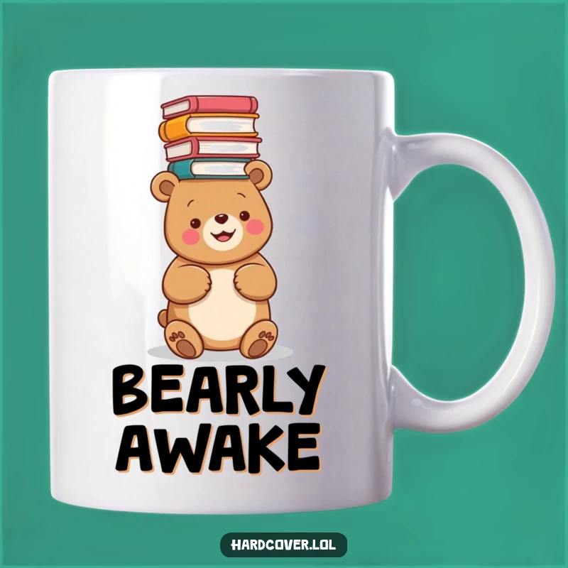 Funny Bear Books Mug: A Hilarious Gift for Book Lovers & Bear Enthusiasts