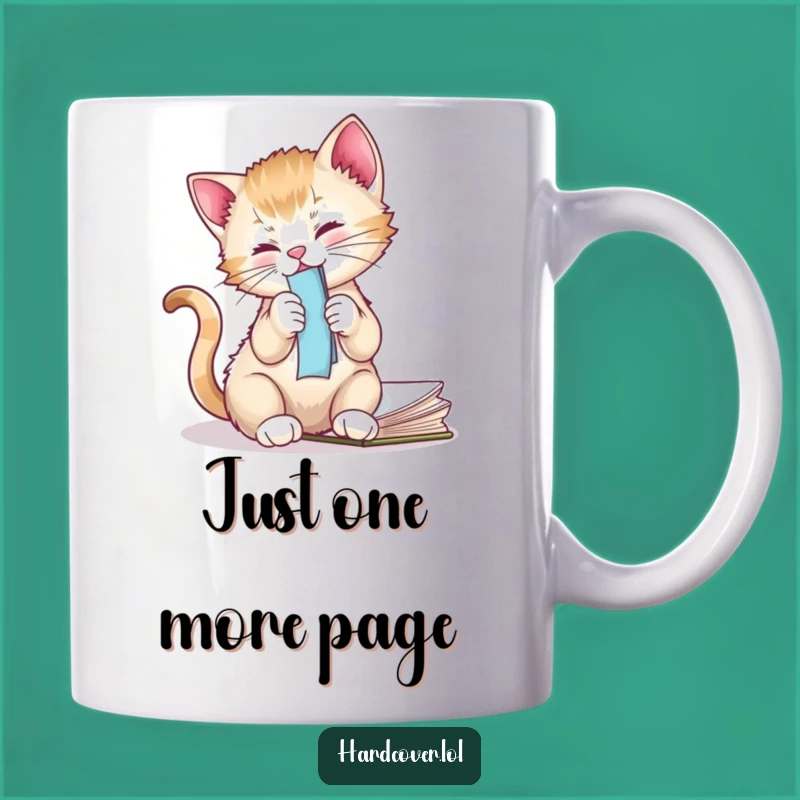 Funny Kitten Bookmark Mug - Hilarious Gift for Cat & Book Lovers