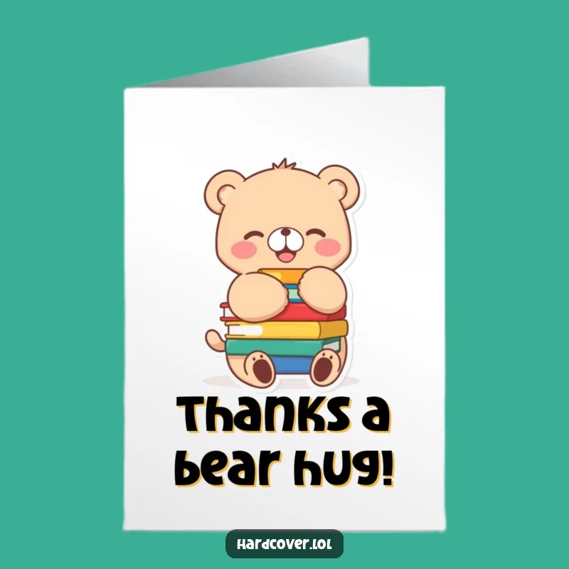 Free Printable Bear Cub Thank You Card: Cute Downloadable Gift for Gratitude!